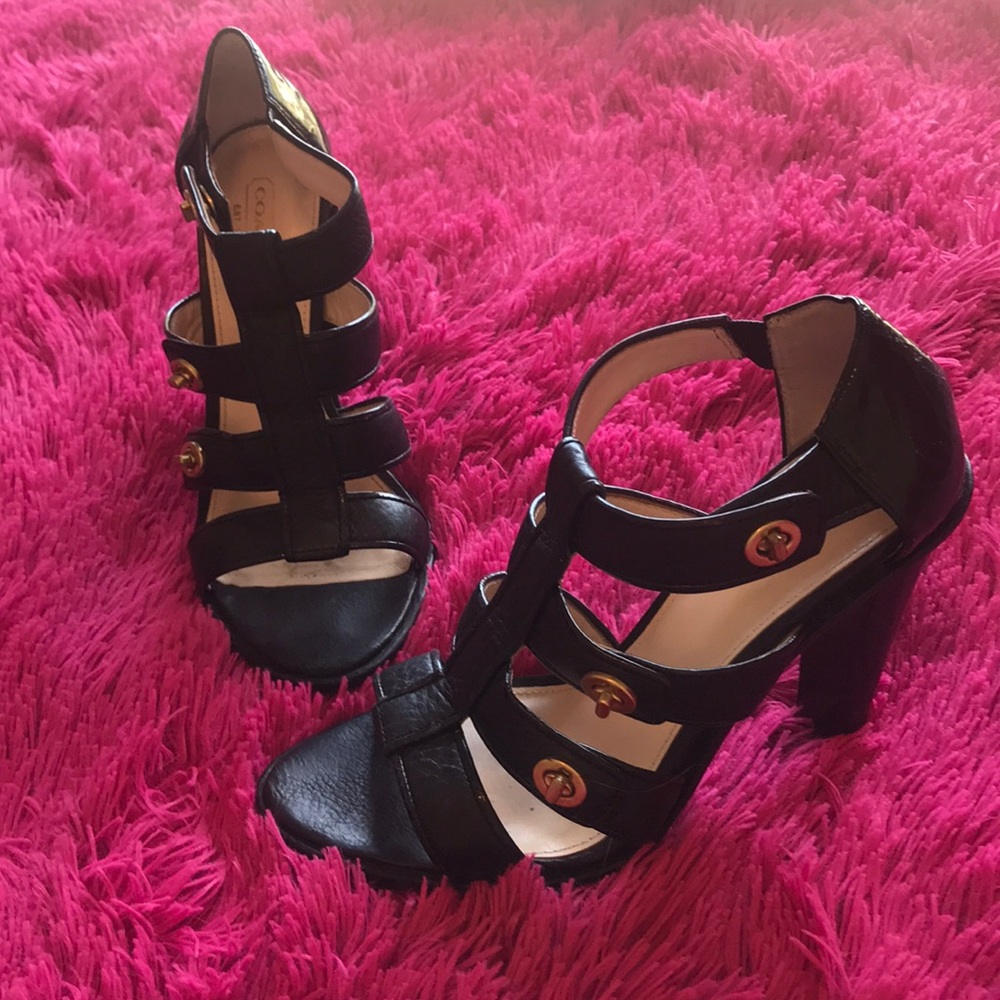 Coach Black Heels